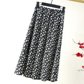 Floral Print Midi Skirt